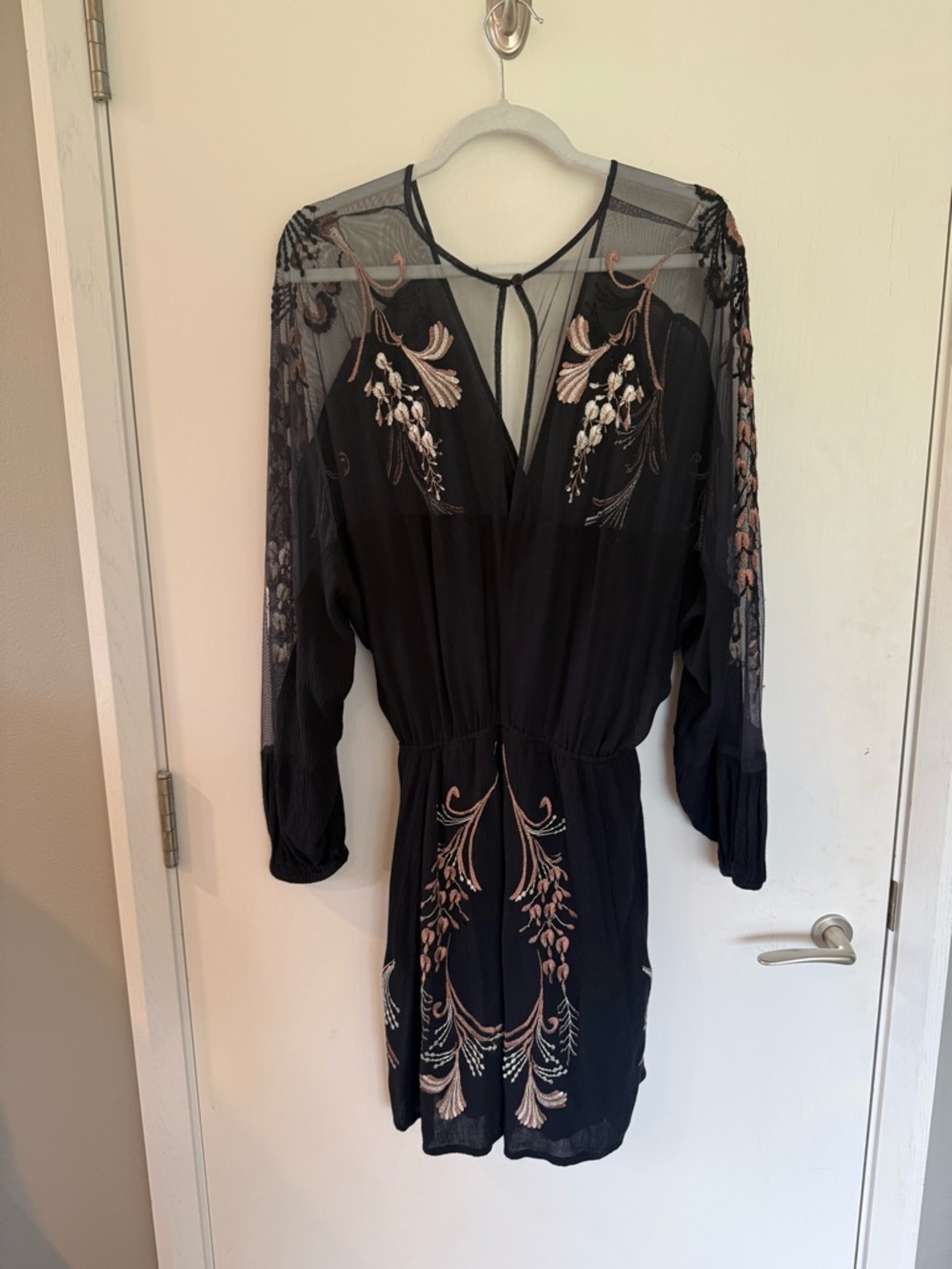 Free People Bonjour Embroidered Mini Dress - Picture 3 of 4